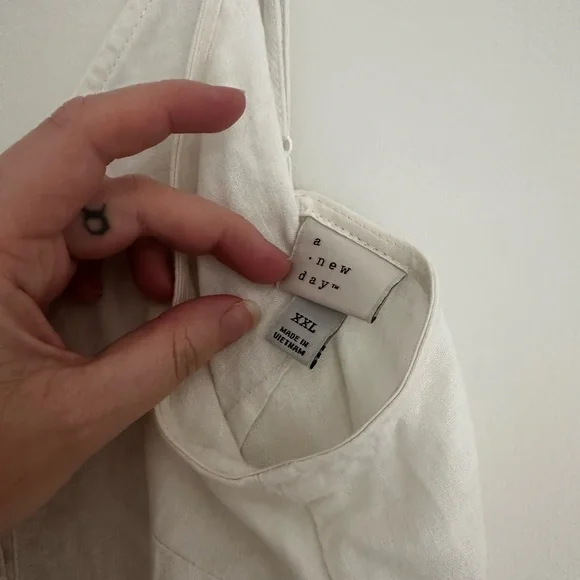 A New Day | White Sleeveless Maxi Sundress | Woman’s Sz XXL✨ - Picture 3 of 5